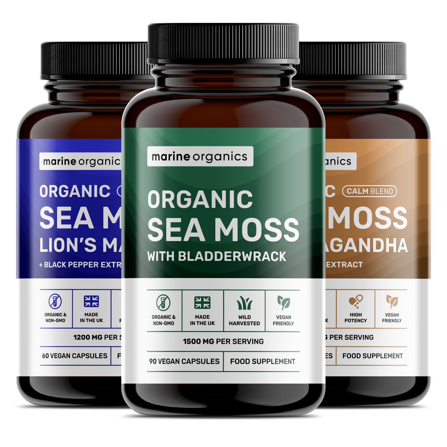 Organic Sea Moss Blends 3-Pack Bundle